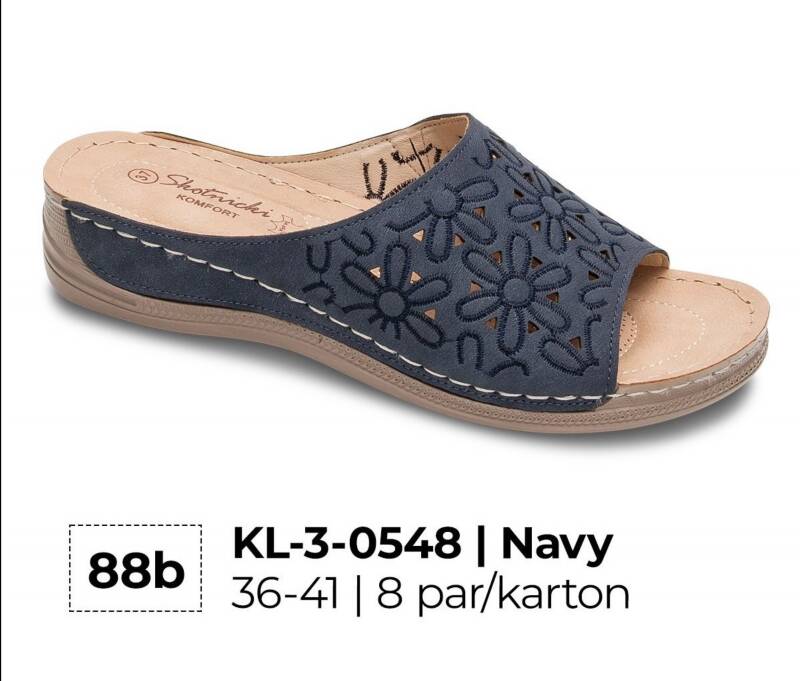 Klapki damskie Roz 36-41 / 8 par 1
